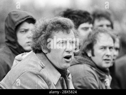 Wattenscheid coach Feldkamp, Regionalliga West, season 1973/1974,  SG Wattenscheid 09 against Sportfreunde Siegen 4: 2, Stadium in der Lohrheide. Stock Photo