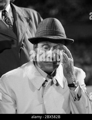 National coach Helmut Schoen at the Bundesliga match Wuppertal against Bayern Muenchen, Bundesliga, season 1972/1973,  Wuppertal SV against Bayern Munich 1: 1, Stadion am Zoo. Stock Photo