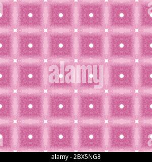 Vector seamless pattern texture background with geometric shapes, colored in pink and white colors. Stock Vector