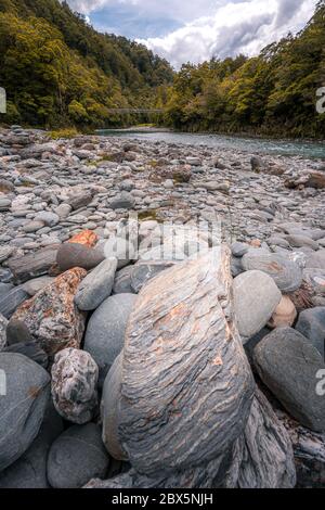 Hokitika Gorge,South Island, New Zealand Stock Photo