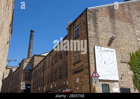 Artworks gallery and studios at Shaw Lodge Mills, Halifax, West Yorkshire Stock Photo
