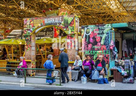 The Farmers Market (Pijaca Markale) of Sarajevo downtown.Bosnia and Herzegovina. Stock Photo