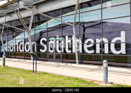Southend, United Kingdom July 7, 2019: Terminal at London Southend airport SEN in the United Kingdom. Stock Photo
