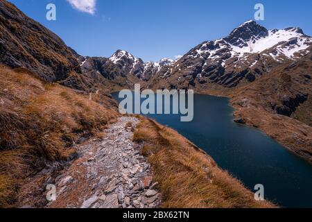 Routeburn Track, Fiordland National Park, New Zealand Stock Photo