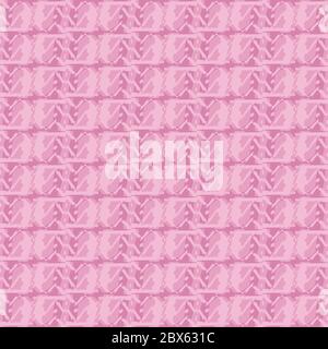 Vector seamless pattern texture background with geometric shapes, colored in pink colors. Stock Vector