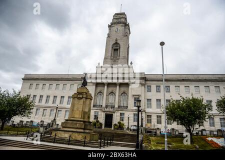 Barnsley Town Hall in the centre of the South Yorkshire town. Stock Photo