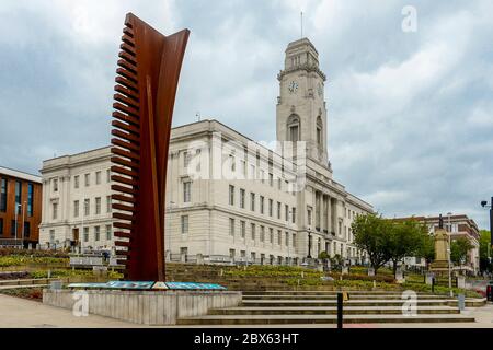 Barnsley Town Hall in the centre of the South Yorkshire town. Stock Photo