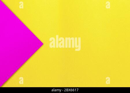 Colorful of yellow and purple paper texture background. Geometric shapes. Stock Photo