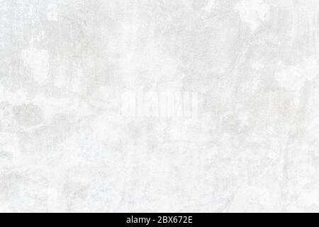 Old grunge white cement wall texture for background Stock Photo