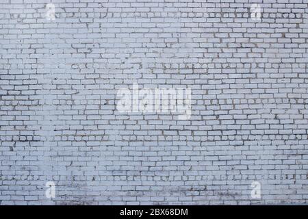 white painted brick wall Stock Photo