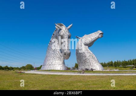 The Kelpies, The Helix, Falkirk, Scotland Stock Photo