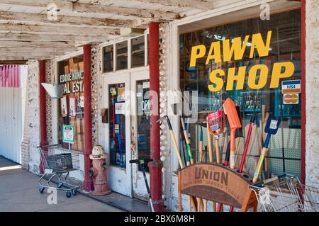 Shops at Market Street in Baird, Panhandle Plains region, Texas, USA Stock Photo