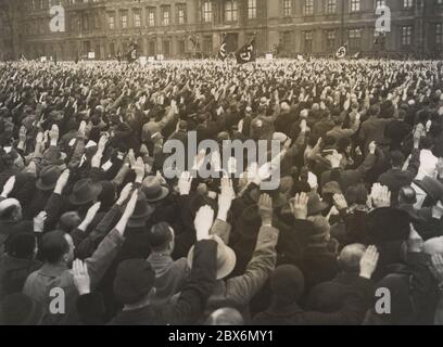 Rally Berlin Lustgarten Heinrich Hoffmann Photographs 1934 Adolf Hitler ...
