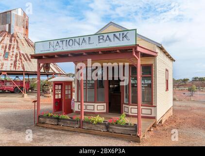 Old National Bank at Hannan's North Tourist Mine, Kalgoorlie, Eastern Goldfields, Western Australia, Australia Stock Photo