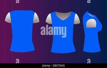 mock up illustration of a female sports wear on abstract background Stock Vector