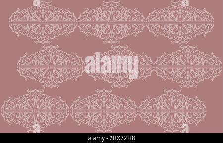 digital textile design of ornament art Stock Vector