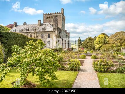 Buckland Abbey and Gardens, a 700-year-old house in Buckland Monachorum, near Yelverton, Devon, England Stock Photo