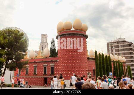 FIGUERAS, SPAIN - JULY 17, 2013: Near the Salvador Dali Museum in Figueros on July 17, 2013 Stock Photo