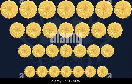 digital textile illustration design of flowers Stock Vector