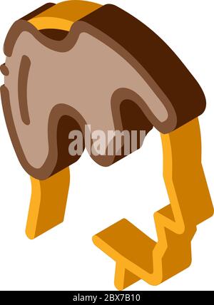 Balding Man Profile isometric icon vector illustration Stock Vector ...