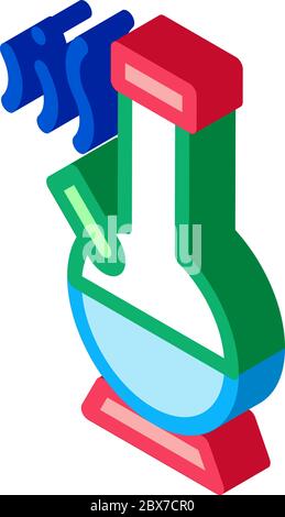 Smoking Bong isometric icon vector illustration Stock Vector