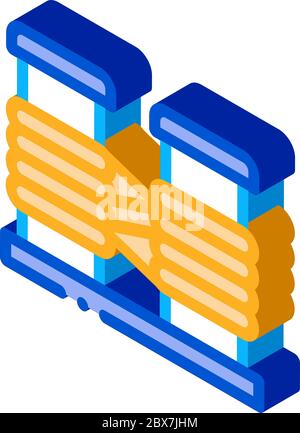 Marine Equipment isometric icon vector illustration Stock Vector