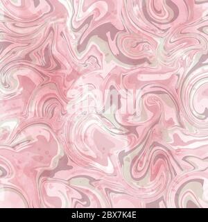 Pink  pastel marble effect background. Vector format Stock Vector