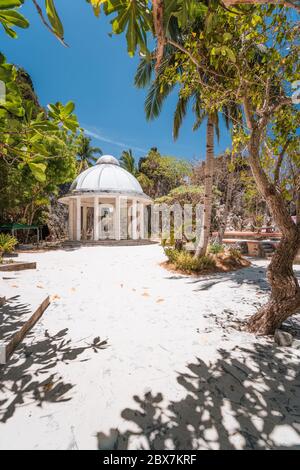 Shrine rotunda located on Matinloc island, El Nido, Palawan, Philippines Stock Photo