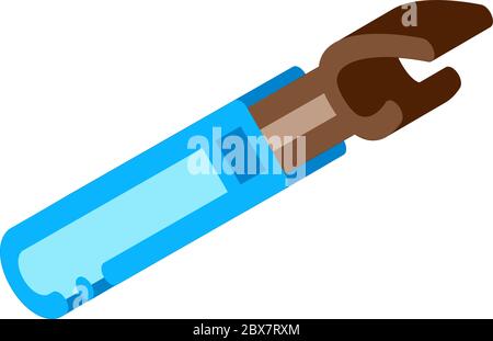 Sewing Knife isometric icon vector illustration Stock Vector