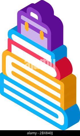 Case Heap Tower Icon Vector Outline Illustration Stock Vector Image ...