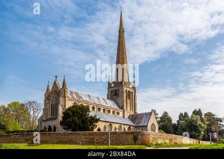 Snettisham, Norfolk,, England, April 23, 2019: The Parish Church of St Mary, dating from the Fourteenth Century Stock Photo