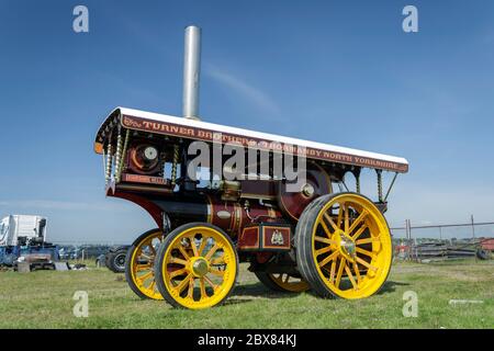 1916 John Fowler Showman's conversion traction engine. Stock Photo