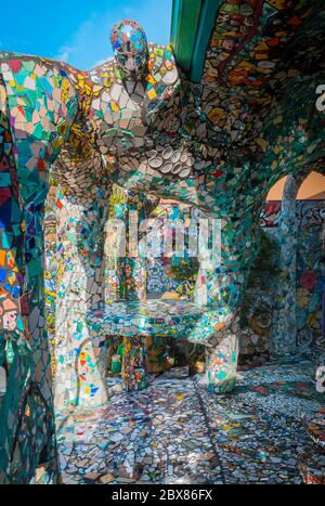 Mosaic Tile House in Venice Beach Stock Photo - Alamy