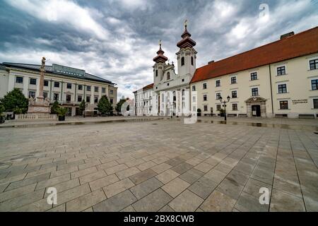 Gyor city in hungary Stock Photo