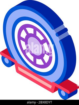 Evacuation Tool isometric icon vector illustration Stock Vector