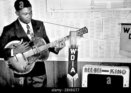 BB King (1925-2015) US Blues guitarist musician historic picture Stock Photo