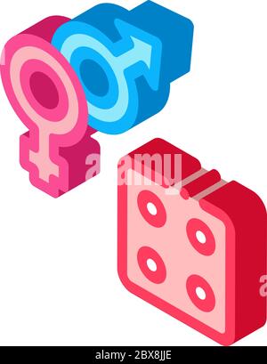 Viagra Pills isometric icon vector illustration Stock Vector