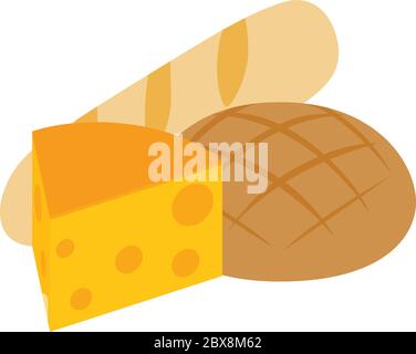 Swiss food icon, isometric style Stock Vector
