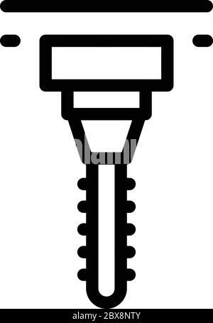 Labor milling machine icon, outline style Stock Vector