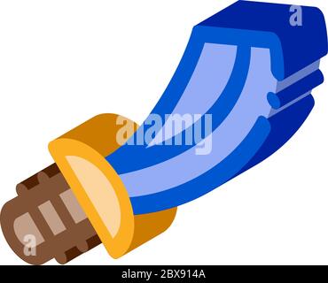 Pirate Saber isometric icon vector illustration Stock Vector