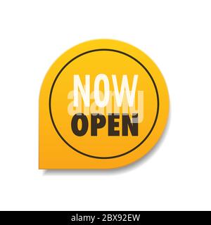 buy now we are open again sticker coronavirus quarantine is over  advertising campaign concept poster label flyer vector illustration Stock  Vector Image & Art - Alamy