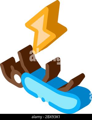 Dead Mosquito isometric icon vector illustration Stock Vector