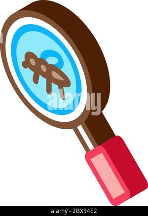 Mosquito Search isometric icon vector illustration Stock Vector