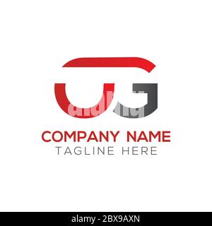Initial Simple Letter OG Logo Design Vector Template. Abstract Minimal OG Letter Logo Design Stock Vector