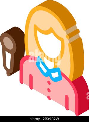 Interview Discuss isometric icon vector illustration Stock Vector