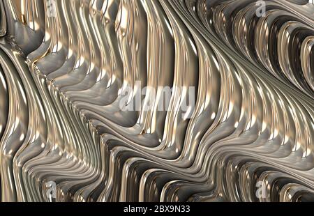 futuristic scifi metal art Stock Photo