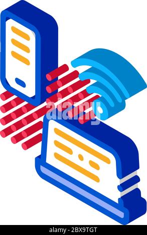 Wi-Fi Network Spreads Icon Vector Outline Illustration Stock Vector ...