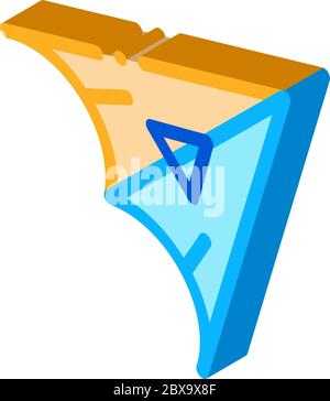 Hang Glider isometric icon vector illustration Stock Vector