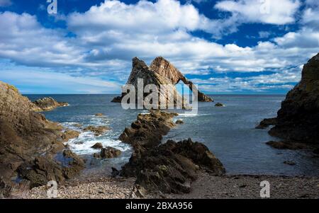 Bow Fiddle Rock Scotland Stock Photo