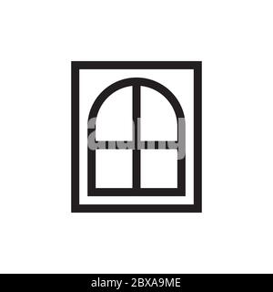 classic window icon symbol vector Stock Vector